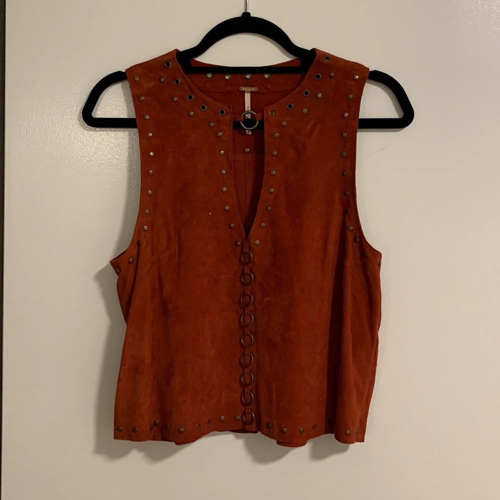 RARE Free People 100% Suede Top